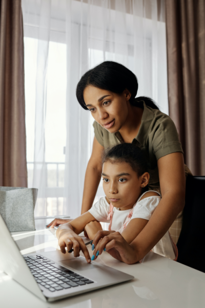 DonationPageImage Woman helping child